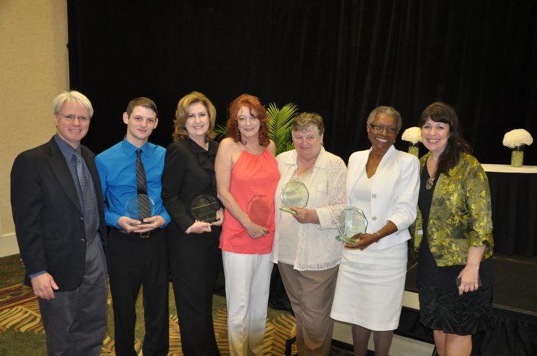 Florida Literacy Awards recipients with Executive Director Greg Smith at the 2013 Florida Literacy Conference