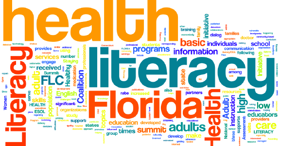 Health literacy word cloud